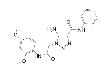 5-amino-1-[2-(2,4-dimethoxyanilino)-2-oxoethyl]-N-phenyl-1H-1,2,3-triazole-4-carboxamide