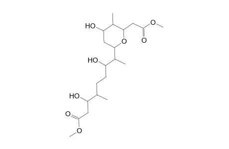 2H-Pyran-2-octanoic acid, tetrahydro-.beta.,.zeta.,4-trihydroxy-6-(2-methoxy-2-oxoethyl)-.gamma.,.eta.,5-trimethyl-, methyl ester
