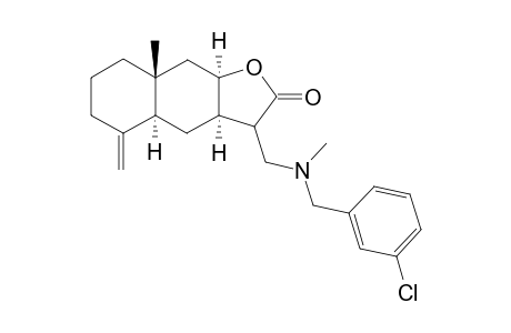 (3aR,4aS,8aR,9aR)-3-{[(3-chlorobenzyl)(methyl)amino]methyl}decahydro-8a-methyl-5-methylidenenaphtho[2,3-b]furan-2(3H)-one