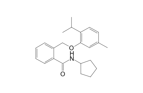 Benzamide, N-cyclopentyl-2-[[5-methyl-2-(1-methylethyl)phenoxy]methyl]-