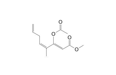 (2Z,4Z)-3-acetoxy-4-methyl-octa-2,4,7-trienoic acid methyl ester