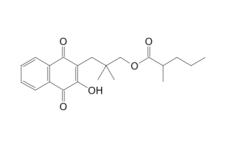 -(1,4-Dihydro-2-hydroxy-1,4-dioxonaphthalen-3-yl)-2,2-dimethylpropyl-2-methylpentanoate