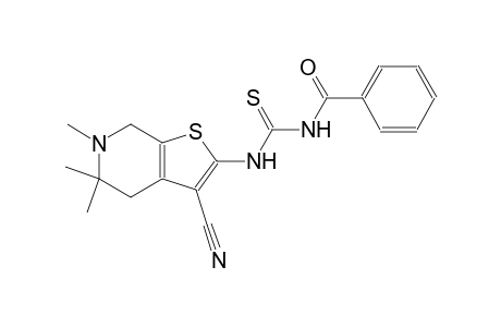 N-benzoyl-N'-(3-cyano-5,5,6-trimethyl-4,5,6,7-tetrahydrothieno[2,3-c]pyridin-2-yl)thiourea