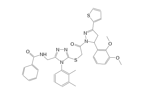 benzamide, N-[[5-[[2-[5-(2,3-dimethoxyphenyl)-4,5-dihydro-3-(2-thienyl)-1H-pyrazol-1-yl]-2-oxoethyl]thio]-4-(2,3-dimethylphenyl)-4H-1,2,4-triazol-3-yl]methyl]-