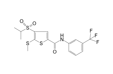 4-isopropylsulfonyl-5-(methylthio)-N-[3-(trifluoromethyl)phenyl]thiophene-2-carboxamide