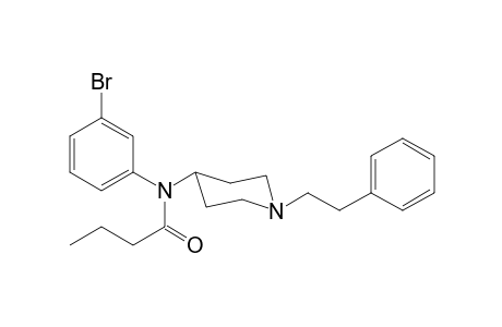 N-(3-Bromophenyl)-N-[1-(2-phenylethyl)piperidin-4-yl]butanamide