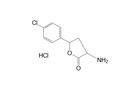 3-amino-5-(p-chlorophenyl)dihydro-2(3H)-furanone, hydrochloride