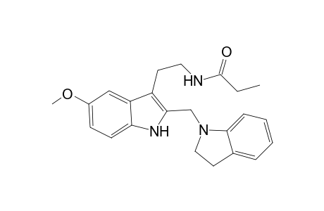 N-(2-{5-Methoxy-2-[2,3-dihydro-1H-indol-1yl)methyl)]-1H-indol-3-yl}ethyl)propanamide
