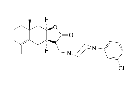 (3aR,8aR,9aR)-3-[[4-(3-chlorophenyl)-1-piperazinyl]methyl]-5,8a-dimethyl-3,3a,4,6,7,8,9,9a-octahydrobenzo[f]benzofuran-2-one