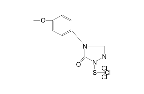 4-(p-METHOXYPHENYL)-1-[(TRICHLOROMETHYL)THIO]-delta2-1,2,4-TRIAZOLIN-5-ONE