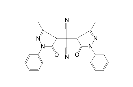 2,2-bis(3-methyl-5-oxidanylidene-1-phenyl-4H-pyrazol-4-yl)propanedinitrile
