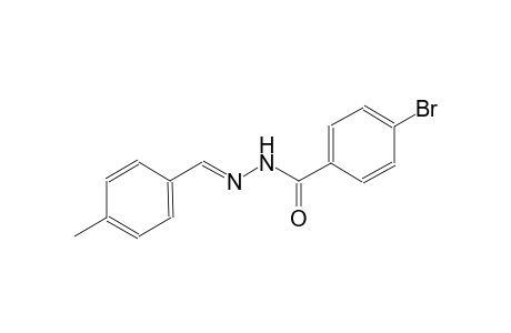 4-bromo-N'-[(E)-(4-methylphenyl)methylidene]benzohydrazide