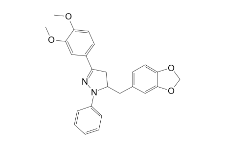 3-(1,3-benzodioxol-5-ylmethyl)-5-(3,4-dimethoxyphenyl)-2-phenyl-3,4-dihydropyrazole