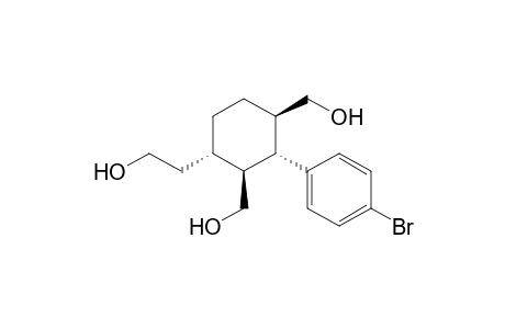 2-[(1S,2S,3S,4R)-3-(4-Bromophenyl)-2,4-bis(hydroxymethyl)cyclohexyl]ethanol