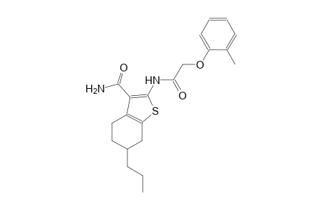 2-{[(2-methylphenoxy)acetyl]amino}-6-propyl-4,5,6,7-tetrahydro-1-benzothiophene-3-carboxamide
