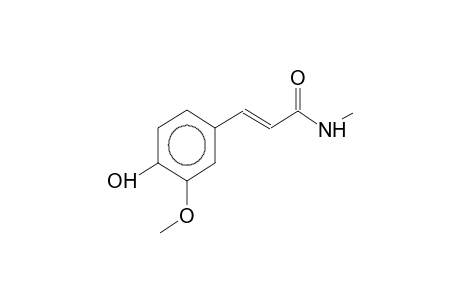 (E)-N-methyl-3-(3-methoxy-4-hydroxyphenyl)acrylamide