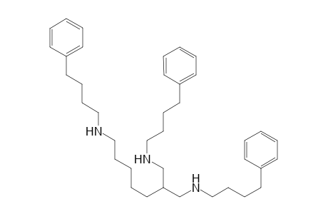 N,N'-bis(4"-Phenylbutyl)-2-[(4'-phenylbutyl)aminomethyl]heptane-1,7-diamine