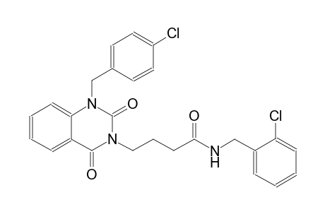 N-(2-chlorobenzyl)-4-(1-(4-chlorobenzyl)-2,4-dioxo-1,4-dihydro-3(2H)-quinazolinyl)butanamide
