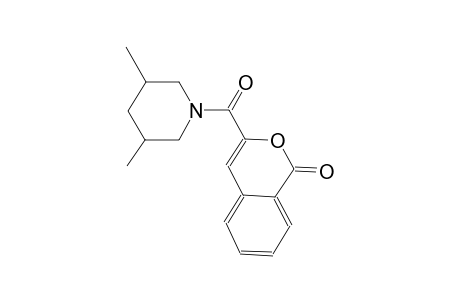 3-[(3,5-dimethyl-1-piperidinyl)carbonyl]-1H-2-benzopyran-1-one