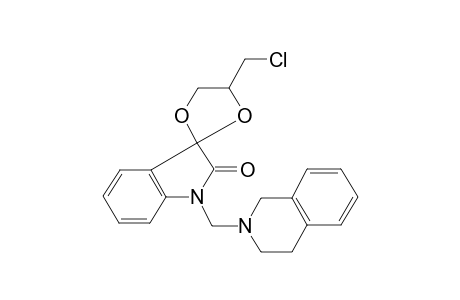 4-(chloromethyl)-1'-(3,4-dihydro-1H-isoquinolin-2-ylmethyl)-2'-spiro[1,3-dioxolane-2,3'-indole]one