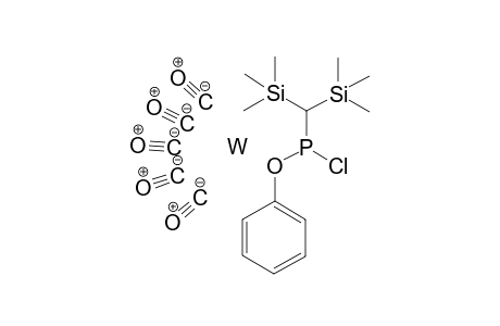 Bis(trimethylsilyl)methyl-chloro-phenoxy-phosphane pentacarbonyl tungsten