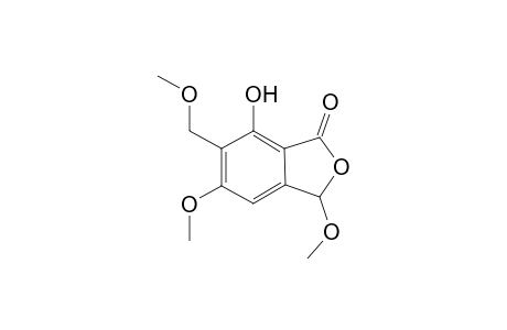 7-Hydroxy-3,5-dimethoxy-6-methoxymethyl-3H-isobenzofuran-1-one