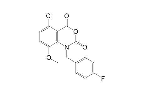 5-chloro-1-(p-fluorobenzyl)-8-methoxy-2H-3,1-benzoxazine-2,4(1H)-dione