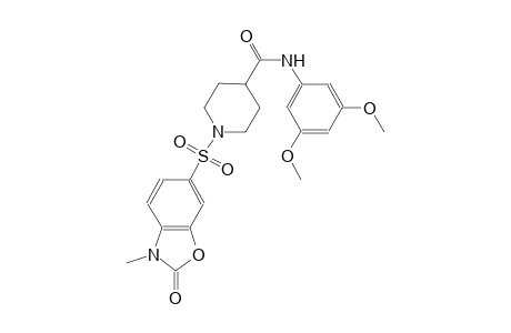 4-piperidinecarboxamide, 1-[(2,3-dihydro-3-methyl-2-oxo-6-benzoxazolyl)sulfonyl]-N-(3,5-dimethoxyphenyl)-