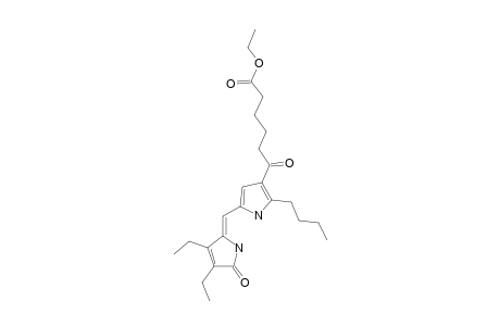 8-(5-ETHOXYCARBONYPENTANOYL)-9-BUTYL-2,3-DIETHYL-DIPYRRIN-1-ONE