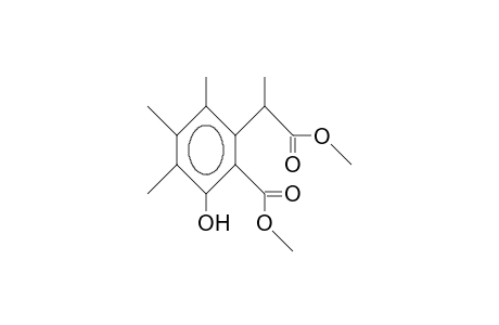 2-(3-Hydroxy-2-methoxycarbonyl-4,5,6-trimethyl-phenyl)-propinoic acid, methyl ester