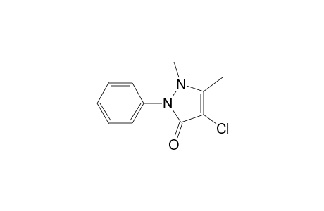 3H-Pyrazol-3-one, 4-chloro-1,2-dihydro-1,5-dimethyl-2-phenyl-