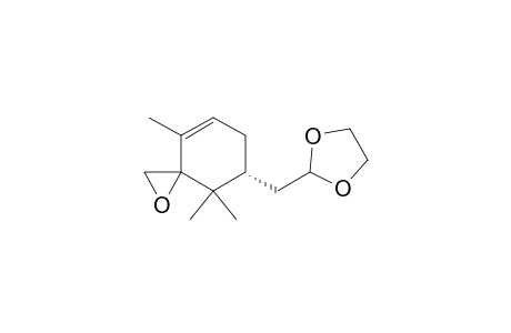 1-Oxaspiro[2.5]oct-4-ene, 7-(1,3-dioxolan-2-ylmethyl)-4,8,8-trimethyl-