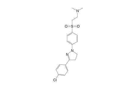 2-[4-[3-(4-chlorophenyl)-4,5-dihydropyrazol-1-yl]phenyl]sulfonylethyl-dimethyl-amine