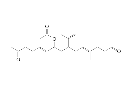 9-Acetoxy-4,10-dimethyl-7-isopropenyl-14-oxo-4E,10E-pentadecadienal