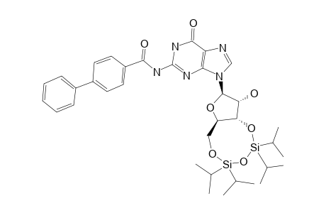 3',5'-O-(TETRAISOPROPYLDISILOXANE-1,3-DIYL)-N(2)-(BIPHENYL-4-CARBONYL)-GUANOSINE