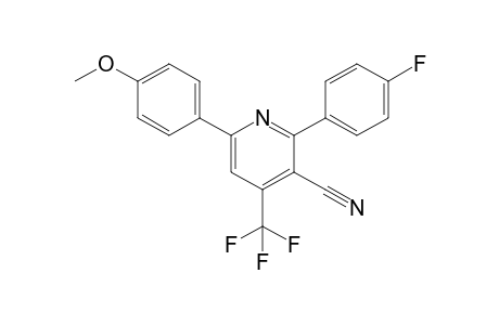 2-(4-fluorophenyl)-6-(4-methoxyphenyl)-4-(trifluoromethyl)-3-pyridinecarbonitrile