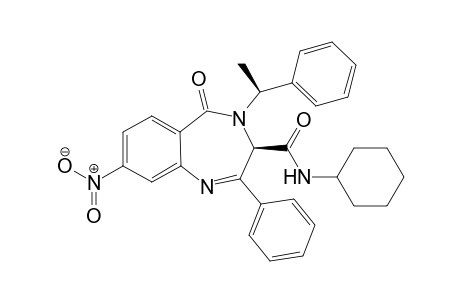(3R)-N-Cyclohexyl-4-(1-(S)-methylbenzyl)-8-nitro-5-oxo-2-phenyl-4,5-dihydro-3Hbenzo[e][1,4]diazepine-3-carboxamide