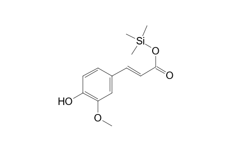 Ferulic acid <(E)->, mono-TMS