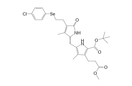 5'-tert-Butoxycarbonyl-4-[2-(4-chlorophenylselenyl)ethyl]1,5-dihydro-3,3'-dimethyl-5-oxo-2,2'-pyrromethen-4'-propionic acid-methylester