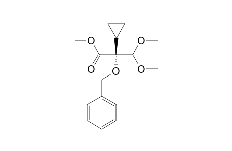 (R)-METHYL-2-(BENZYLOXY)-2-CYCLOPROPYL-3,3-DIMETHOXY-PROPANOATE