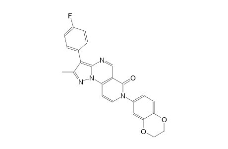 pyrazolo[1,5-a]pyrido[3,4-e]pyrimidin-6(7H)-one, 7-(2,3-dihydro-1,4-benzodioxin-6-yl)-3-(4-fluorophenyl)-2-methyl-