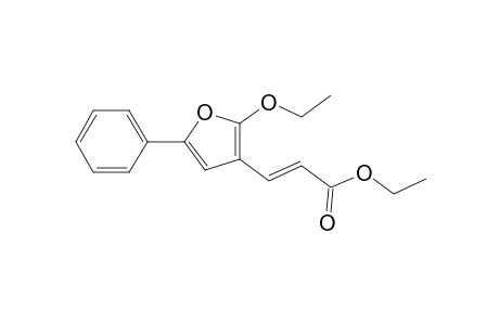 2-Propenoic acid, 3-(2-ethoxy-5-phenyl-3-furanyl)-, ethyl ester