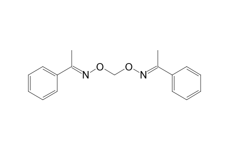 1-Phenylethanone O-[([[1-phenylethylidene]amino]oxy)methyl]oxime