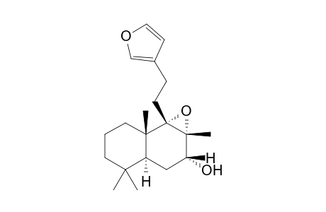 7.alpha.-Hydroxy-8,9.alpha. : 15,16-diepoxylabda-13(16),14-diene