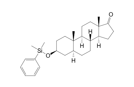 3.beta.(-Dimethylphenylsiloxy)-5.alpha.-androstan-17-one