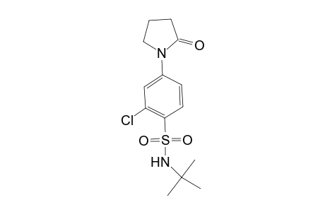 Benzenesulfonamide, 2-chloro-N-(1,1-dimethylethyl)-4-(2-oxo-1-pyrrolidinyl)-