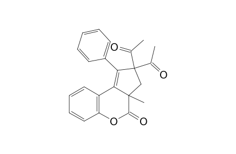 1,1'-(3a-Methyl-4-oxo-1-phenyl-2,3,3a,4-tetrahydrocyclopenta[c]chromene-2,2-diyl)diethanone