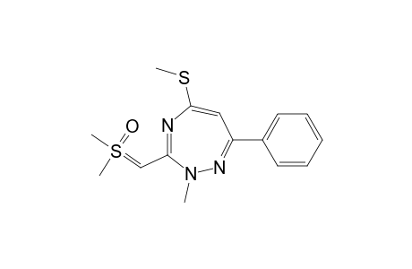 2-METHYL-5-METHYLMERCAPTO-3-DIMETHYLSULFOXYMETHINE-7-PHENYL-1,2,4-TRIAZEPINE