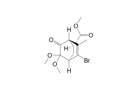 Methyl (1R*,2S*,4R*)-5-Bromo-8,8-dimethoxy-6-methyl-7-oxobicyclo[2.2.2]oct-5-ene-2-carboxylate