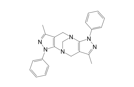 5,12-Dimethyl-3,10-diphenyl-1,3,4,8,10,11-hexaazatetracyclo[6.6.1.0(2,6).0(9,13)]pentadeca-2(6),4,9(13),11-tetraene